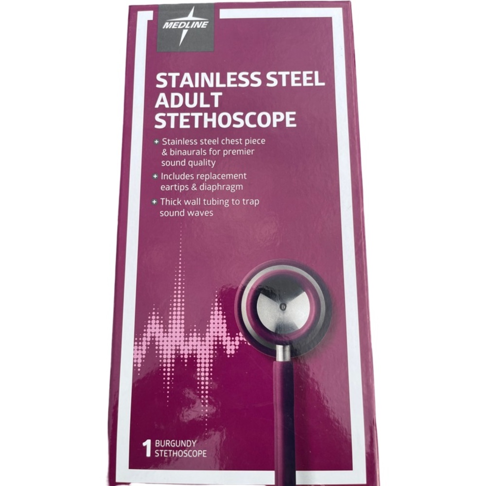 Medline Elite Adult Stainless Steel Stethoscope Bgdy 1Ct